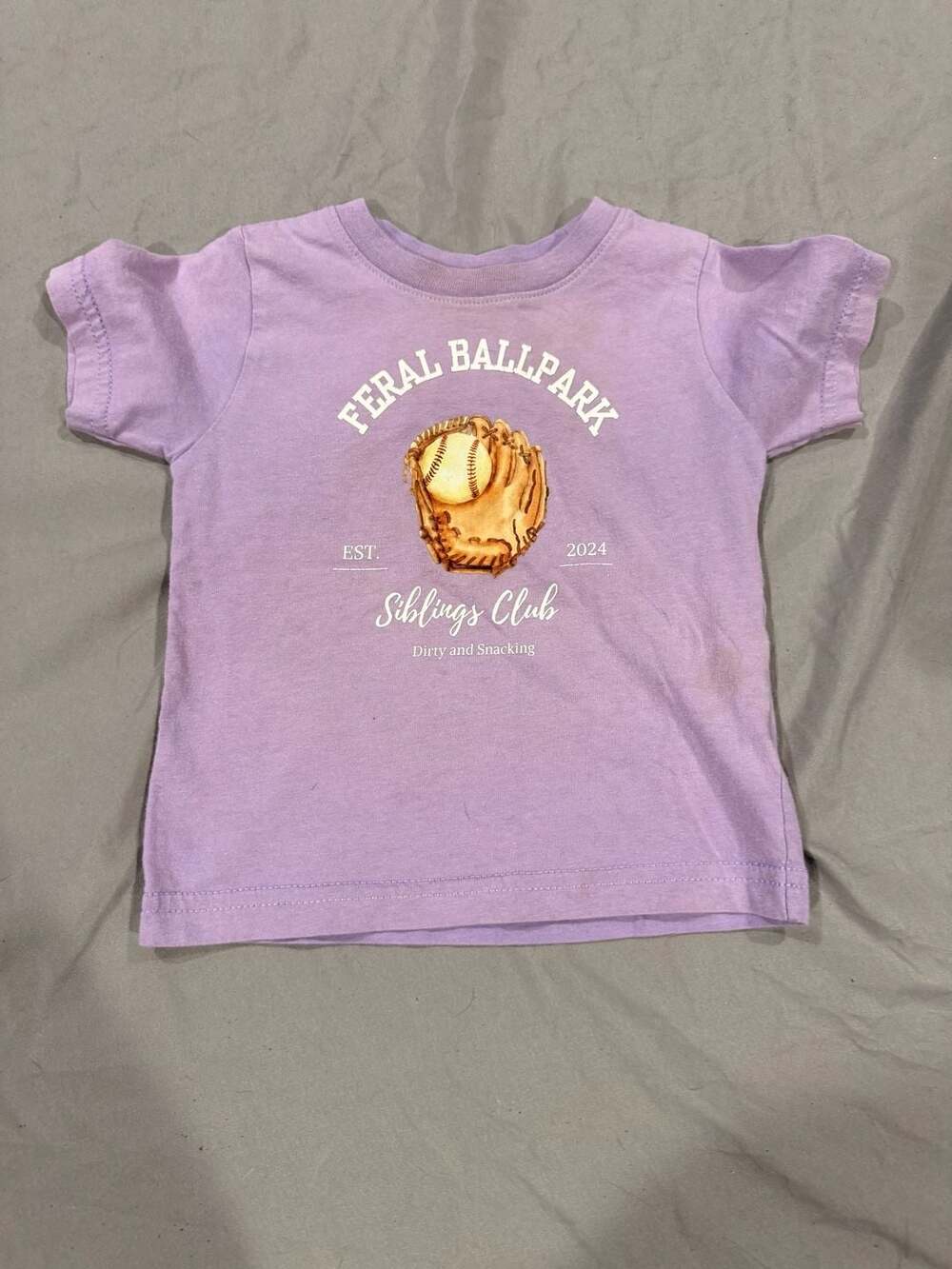 Rabbit Skins Feral Ballpark T-Shirt Size 12M